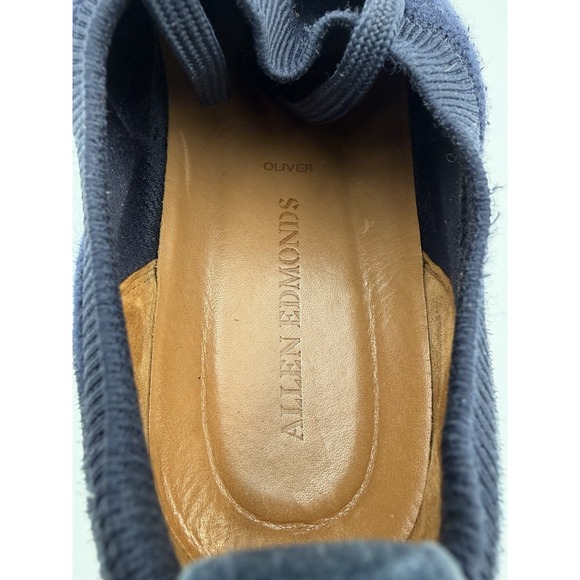 Allen Edmonds Oliver Slip On Knit Lifestyle Shoes Size 12 C Navy Blue Suede main image 7